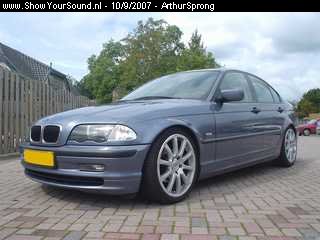 showyoursound.nl - E46  - ArthurSprong - SyS_2007_9_10_16_20_56.jpg - pDit was de auto de eerste dag dat ik hem in mijn bezit had... uiteraard uitgerust met BMW business audio installatie..../p