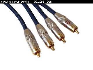 showyoursound.nl - Smurf Blue Quality Sound - Dani - cables.jpg - -DLS Ultimate Balanced Signal Cable