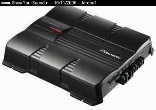 showyoursound.nl - Beginner fully pioneer - Jeropo1 - SyS_2006_11_16_8_3_23.jpg - De 2-kanaals amp welke de sub aan gaat sturen, de GM-5200T. Gaat spelen op 4 ohm.