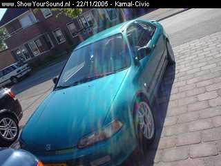 showyoursound.nl - The Green Goblin - Kamal-Civic - SyS_2005_11_22_18_22_24.jpg - Dit is mijn auto. Sinds een jaartje in mijn bezit.