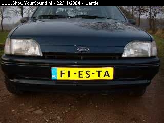 showyoursound.nl - Lientjes Ride - Lientje - 3.jpg - Hier istie dan: Mijn mooie Ford Fiesta 1.3i Flash uit 95.