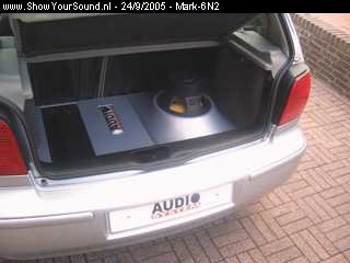 showyoursound.nl - Audio-System-exact! - Steg - Sound Quality - Mark-6N2 - SyS_2005_9_24_19_17_40.jpg - Eindelijk, na 1,5 jaar is mijn kofferbak gespoten in de carrosserie kleur.BRDe spuiter heeft goed zijn best gedaan en alles is mooi strak geworden.