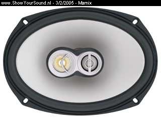 showyoursound.nl - Sound Install 205 GTI - Marnix - kappa693_5i.jpg - De speaker van Infinity. Type Kappa Series 693.5i.