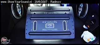 showyoursound.nl - Radinovs 626 coupe - Hifonics/Crunch - Radinov - SyS_2007_6_29_0_27_15.jpg - pHier de install klaar. Het 10" scherm zit er nog niet in./p