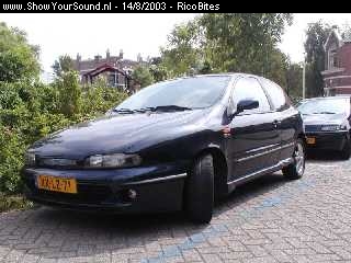 showyoursound.nl - Bravo HGT met JBL en Xplod...Master Sound!!! - RicoBites - front.jpg - Fiat Bravo HGT uit 1998.BR20v 5-cylinder