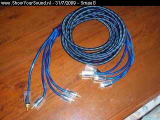showyoursound.nl - Kenwood XXV SQ Install - SmauG - SyS_2009_7_31_20_32_59.jpg - pAIV RCA kabels. Mooi spul./p