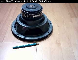 showyoursound.nl - Fiat Cinquecento Turbo -->Tuning, Styling And ICE - TurboCinqy - 8-woofer.jpg - een 10