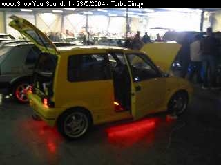 showyoursound.nl - Fiat Cinquecento Turbo -->Tuning, Styling And ICE - TurboCinqy - showyourglow-fullspeed2004.jpg - Foto 2e dag Full Speed Rosmalen 2004BRShow Your Glow  3e Plaats