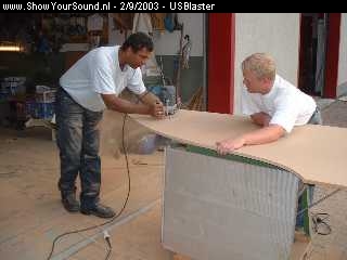showyoursound.nl - US Blaster Demo Car Build By Xtreme Car Concept - USBlaster - windstar19_2_10_2002.jpg - Bass Daddy and 