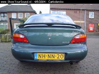 showyoursound.nl - een Hyundai met geluid - carloderckx - dsc00420.jpg - Ja de spoiler is een begin, nu nog een passende Remus