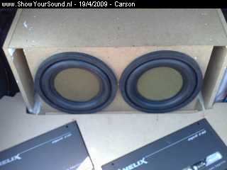 showyoursound.nl - Audi Coupe Helix install - carson - SyS_2009_4_19_17_7_48.jpg - pZelfbouw subkist met 2 E300 Helix woofers./p