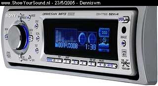 showyoursound.nl - 206 GTI met Rockford Fosgate - dennisvm - cdx-f7750s_right_im.jpg - De sony CDX-F7700 MP3 speler/PPMet FL fluorescence blue display. Bevat bewegende videobeelden.BRHeel gaaf effect , zeker in de nacht.