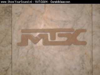 showyoursound.nl - MTX INSTALLATIE - geraldklaassen - s-mtx_logo.jpg - Het MTX logo dat ik gezaagd heb met de decoupeerzaag