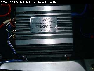 showyoursound.nl - F****** old fiesta, but great install - iceme - Dscf0007.jpg - This amp powers the 4 speakers and 2 tweeters, great quality sound.