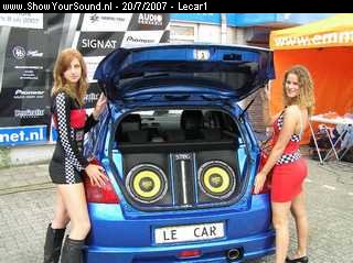 showyoursound.nl - Le Car Espl-swift met steg/audio-system - lecar1 - SyS_2007_7_20_23_57_21.jpg - pEindresultaat met de nodige accessoires!/p