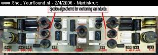 showyoursound.nl - Sound Quality in een Bussie - martinkruit - SyS_2006_4_2_15_12_57.jpg - GROOOOOOT!!!!!! filter is bijna klaar, nog wat verbindingen (veel) solderen en dan SPELEN!!!!!BR3 spoelen boven elkaar scheen niet zon goed idee te zijn iv, inductie (bedankt Bertje) oplossing (op zijn kant zetten van de middelste spoel) was geen optie omdat ik dan eigelijk opnieuw kon beginnen, daarom de spoel maar afgeschermd.BRDe 2 spoelen voor het bas gedeelte konden nog wel aangepast worden./PPIk ben wel trots op mijn filtertje, benieuwd hoe die klinkt.