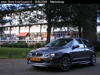 showyoursound.nl - MG ZR 160  - masterjoep - SyS_2008_8_20_20_43_16.jpg - pDe Peugeot 106 is weg, er is een MG ZR voor in de plaats gekomen!/pBRpShowcase 106: a href=