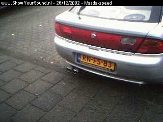 showyoursound.nl - Streets 323F Magnat - mazda-speed - photo1.jpg - Dit is mijn auto ik heb hem net 2 weken!!