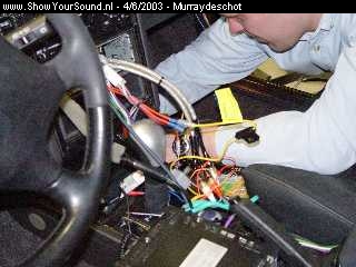 showyoursound.nl - ULTIMATE STEALTH  - The Legacy Lives On. By TEAM BOYDS. - murraydeschot - picture_191.jpg - The installation of the Alpine F#1-Status CDA-7990R Head Unit.  In the run-up to the Dutch EMMA Finals in Utrecht, the F#1 Status was taken out of the car and sent away to Alpines Service Guys, as it had been skipping a wee bit and the Bio-lite display was also a wee bit dimmer than it ought to have been.  It returned to BOYDS with a complete new CD mechanism (!) and a new Bio-lite display ... now THATS what I call service!  