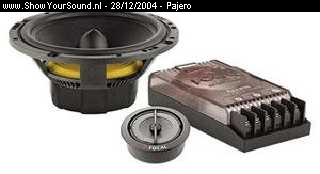 showyoursound.nl - Willem`s Pajero - pajero - 01.jpg - Focal Acces 165A Composet incl. 6A1 woofer