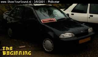 showyoursound.nl - Darkside of Phillostar - phillostar - beginning.jpg - This picture is taken when i just bought the car 1,5 years ago, still the standard thing