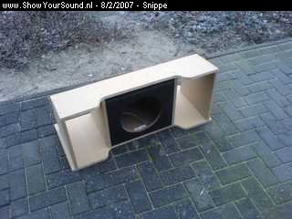 showyoursound.nl - Audio System Astra G - snippe - SyS_2007_2_8_21_5_13.jpg - losse kist gebouwd omdat ik die er in 1x wil uitschuiven ivm het reserverwiel dat er nog steeds uit moet kunnen dan